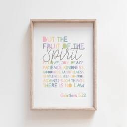 Set Of 3 Kids Bible Verse Prints, Christian Wall Art, Nursery Sunday School Decor, Scripture Posters, Church - thumbnail 3