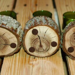 Trio Of Candle/Votive Holders - Black Walnut - thumbnail 3