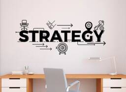 Strategy Word Wall Vinyl Decal Sticker Home Office Business Motivational Quote Art Decor - 125Nr - thumbnail 1