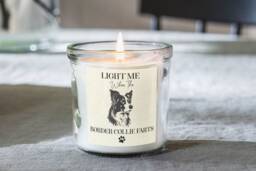Border Collie Farts Candle, Dog Gifts, Funny Gift For Owners, Scented Jar Candles, Mum Dad, Mothers Day, Novelty, Present - thumbnail 1
