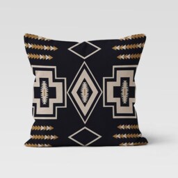 Turkish Style Kilim Print Cushion Cover-Rug Design Pillow-Authentic Cover-Home Decor Cushion-Gift For Her Cushion-Handmade Material - thumbnail 3