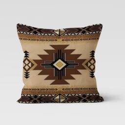 Turkish Style Kilim Print Cushion Cover-Rug Design Pillow-Authentic Cover-Home Decor Cushion-Gift For Her Cushion-Handmade Material - thumbnail 4