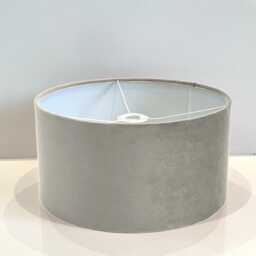 New Handmade Mink Velvet Drum Lamp Shade Suitable For Tables & Ceilings With White Lining All Shapes Available Sizes On Demand - thumbnail 2