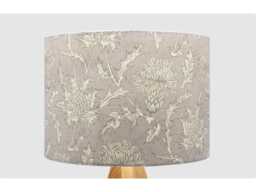 Scottish Grey Lampshade, Table Floor Lamp/Ceiling Pendant, Small Medium Large, 15cm 20cm 25cm 30cm 35cm 40cm, UK Fabric Drum Light Shade