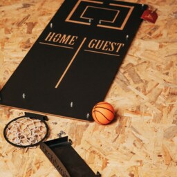 Metal Basketball Hoop Wall Decor - Modern Art, Unique Christmas Gift - thumbnail 4