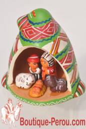 Peruvian Christmas Nativity Scenes, Terracotta Ceramic Scenes From The Andes, Most Beautiful in Peru - thumbnail 4