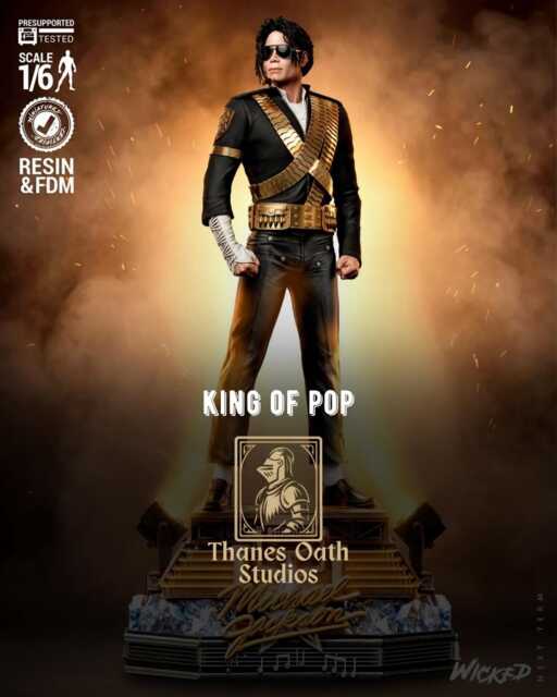 King Of Pop - Musician Superstar Michael Jackson Resin Figure 16K - image 1
