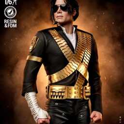 King Of Pop - Musician Superstar Michael Jackson Resin Figure 16K - thumbnail 3