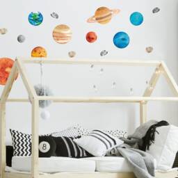 Solar System Wall Stickers - Space For Kids, Planet Decals, Outer Bedroom, Nursery & Playroom Decor - thumbnail 3