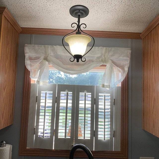 Beige Cream Balloon Curtain Short Valance Tie Up - Sheer Tulle Linen Shabby Chic Rustic Cafe Kitchen Gardinen - image 1