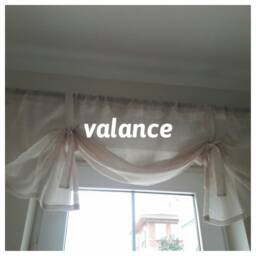 Beige Cream Balloon Curtain Short Valance Tie Up - Sheer Tulle Linen Shabby Chic Rustic Cafe Kitchen Gardinen - thumbnail 3
