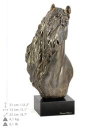Fresian Horse, Horse Marble Statue, Limited Edition, Artdog