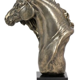 Fresian Horse, Horse Marble Statue, Limited Edition, Artdog - thumbnail 2