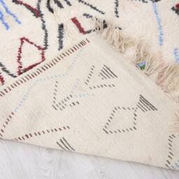 Moroccan Rug, Colorful Authentic Azilal Rug 5x8 Ft - thumbnail 4