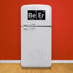 Periodic Table Decal, Beer Elements Vinyl Geek, Science Fun Sticker, For Fridge Or Wall, Housewares - thumbnail 1