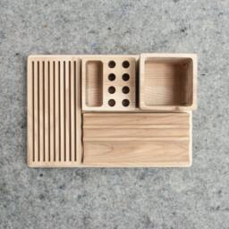 Wood Desk Organizer Office Organization Desk Accessories - thumbnail 2