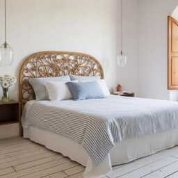 Blue Striped Linen Duvet Cover, Breathable 100% Linen, Handmade, Custom Size Bedding, Soft Washed Flax - thumbnail 4