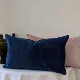 Velvet Rectangle Square Cushion Cover Indigo Navy Blue - Velvet Interiors, Soft Furnishings, Decor - Made in Scotland - thumbnail 2