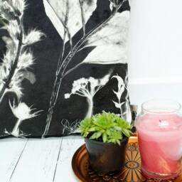Handmade Floral Botanical Cushion, Spring's Spectre Design, Compliments Home Interiors, Perfect Decor - thumbnail 3