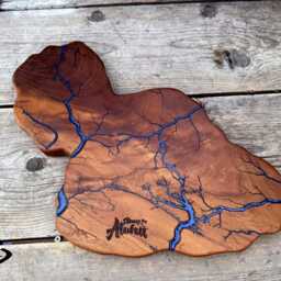 Maui Island Fractal Art Centerpiece Charcuterie Board Item# Gcwmauiislandfa - thumbnail 2