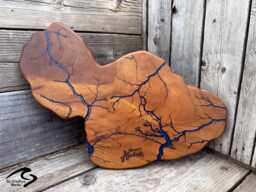 Maui Island Fractal Art Centerpiece Charcuterie Board Item# Gcwmauiislandfa - thumbnail 1