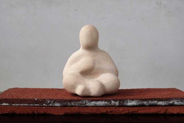 Peace Of Mind - Expressive Ceramic Figurine For Sandplay & Counseling - image 1