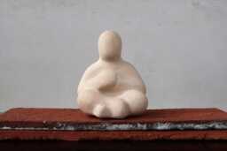 Peace Of Mind - Expressive Ceramic Figurine For Sandplay & Counseling - thumbnail 1