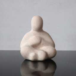 Peace Of Mind - Expressive Ceramic Figurine For Sandplay & Counseling - thumbnail 4