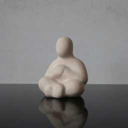 Peace Of Mind - Expressive Ceramic Figurine For Sandplay & Counseling - thumbnail 2
