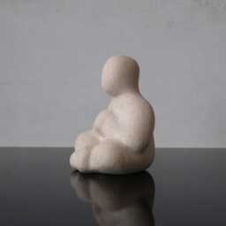 Peace Of Mind - Expressive Ceramic Figurine For Sandplay & Counseling - thumbnail 3