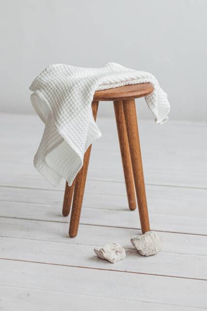 Linen Bath Towels Set, Linen Hand Waffle Towel, Whitebeach Towel, Waffle Towel, Guest Towel, Sauna Towel, Linen Face Towel - image 1