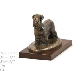 Cesky Terrier, Dog Wooden Base Statue, Limited Edition, Artdog - thumbnail 4