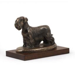 Cesky Terrier, Dog Wooden Base Statue, Limited Edition, Artdog - thumbnail 2