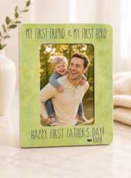 First Father's Day Picture Frame, Personalized Dad Gift, Gift From Son, Custom Photo Frame For Dad, New Keepsake