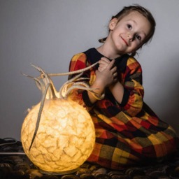 One Of A Kind, Felted Lamp. Wool Lamp, Night Light. Gifts For Her. Ukrainian Seller Ukraine Kyiv - thumbnail 2
