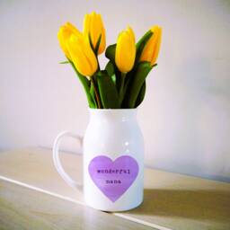 Vase For Mum/Mummy/Nanny/Grandma, Personalised Jug, Mother's Day Gift Her - thumbnail 2