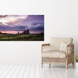Evening Light Whitby Abbey Panoramic , United Kingdom , Home D??cor, Mounted Canvas Wall Art Print - thumbnail 2