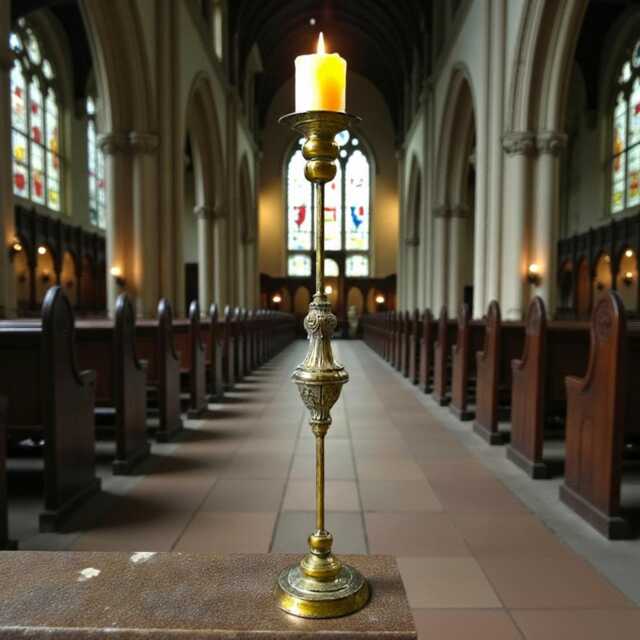 Stunning Tall Floor Standing Candle Holder - Rustic Golden Pillar, 68cm High Metal Lantern, Elegant Home D??cor For Living Room & Fireplace