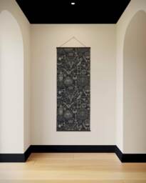 Gothic Occult Tapestry - Wall Hanging Unique Art - thumbnail 1