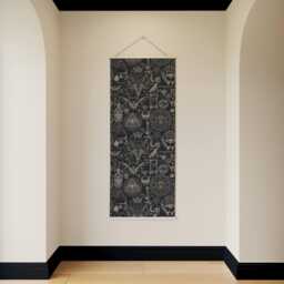 Gothic Occult Tapestry - Wall Hanging Unique Art - thumbnail 2