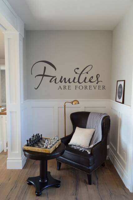 Families Are Forever Wall Decal - Vinyl Lettering Sticker Home Decor Wall Words Fa002 - image 1