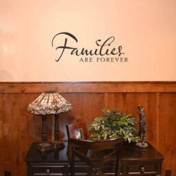 Families Are Forever Wall Decal - Vinyl Lettering Sticker Home Decor Wall Words Fa002 - thumbnail 3