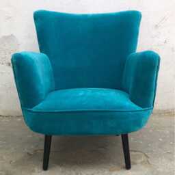 Orange Armchair, Cocktail Chair, Reading Bedroom Accent Teal Chair, Comfy Armchair, Orange Armchair, Occasional Chair - thumbnail 4