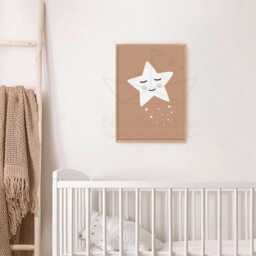 Boho Star Poster For Children, Personalized Baby Room Poster, Boho Decoration A Girl Or Boy, Birth Gift With Name - thumbnail 2