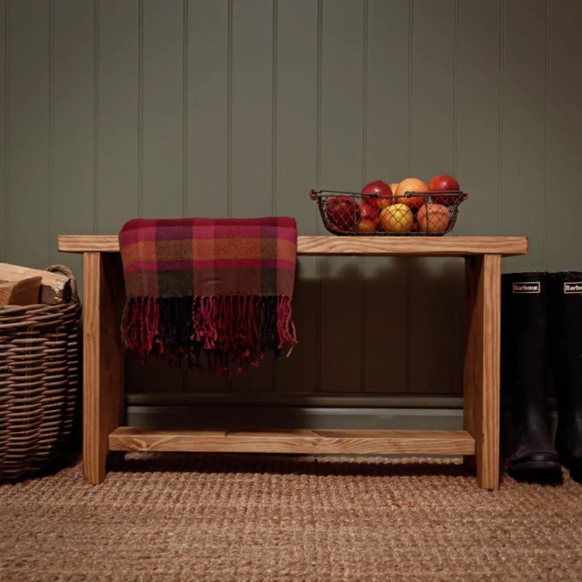 Rustic Reclaimed Hall Bench/ Hallway Farmhouse Hand Crafted Bench/Wooden Bench - image 1