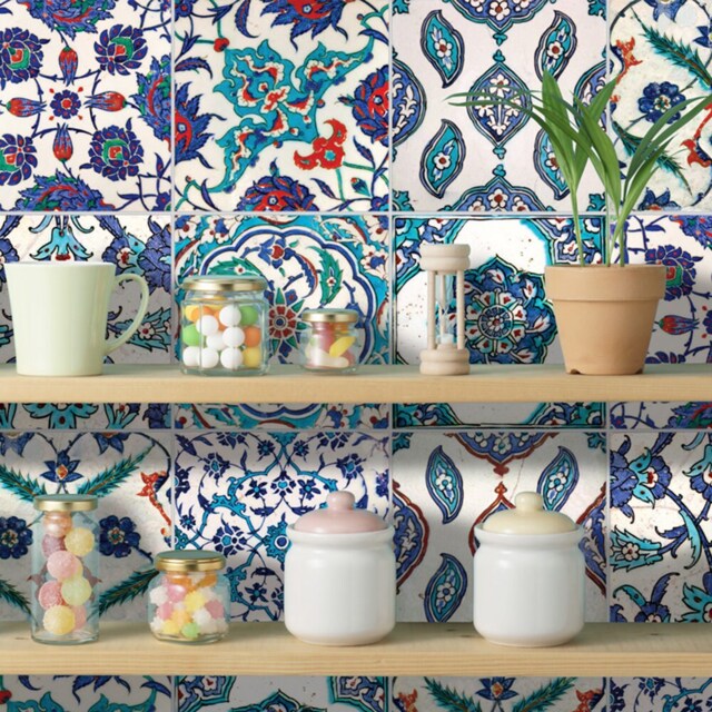 Kitchen Wall Decor, Vinyl Floor Tiles, Tile Decal, Stickers, Mosaic Art, Bathroom Pack Of 24 - Skuatt - image 1