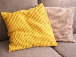 Waffle Linen Throw Pillow Cover. Decorative Pillow. Linen Case. Pillow - thumbnail 1