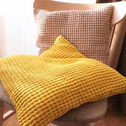 Waffle Linen Throw Pillow Cover. Decorative Pillow. Linen Case. Pillow - thumbnail 2