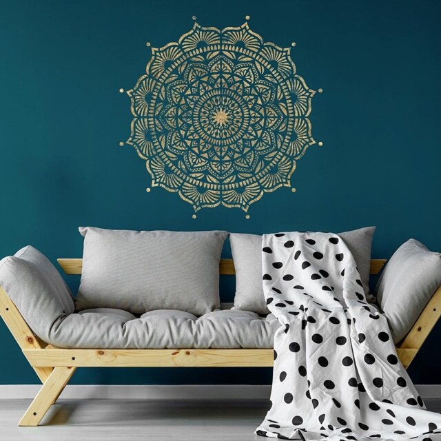 Mystery Mandala Wall Stencil - Mandala Wall Stencil Large For Painting On Wood Better Than Decals - image 1
