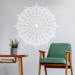 Mystery Mandala Wall Stencil - Mandala Wall Stencil Large For Painting On Wood Better Than Decals - thumbnail 2